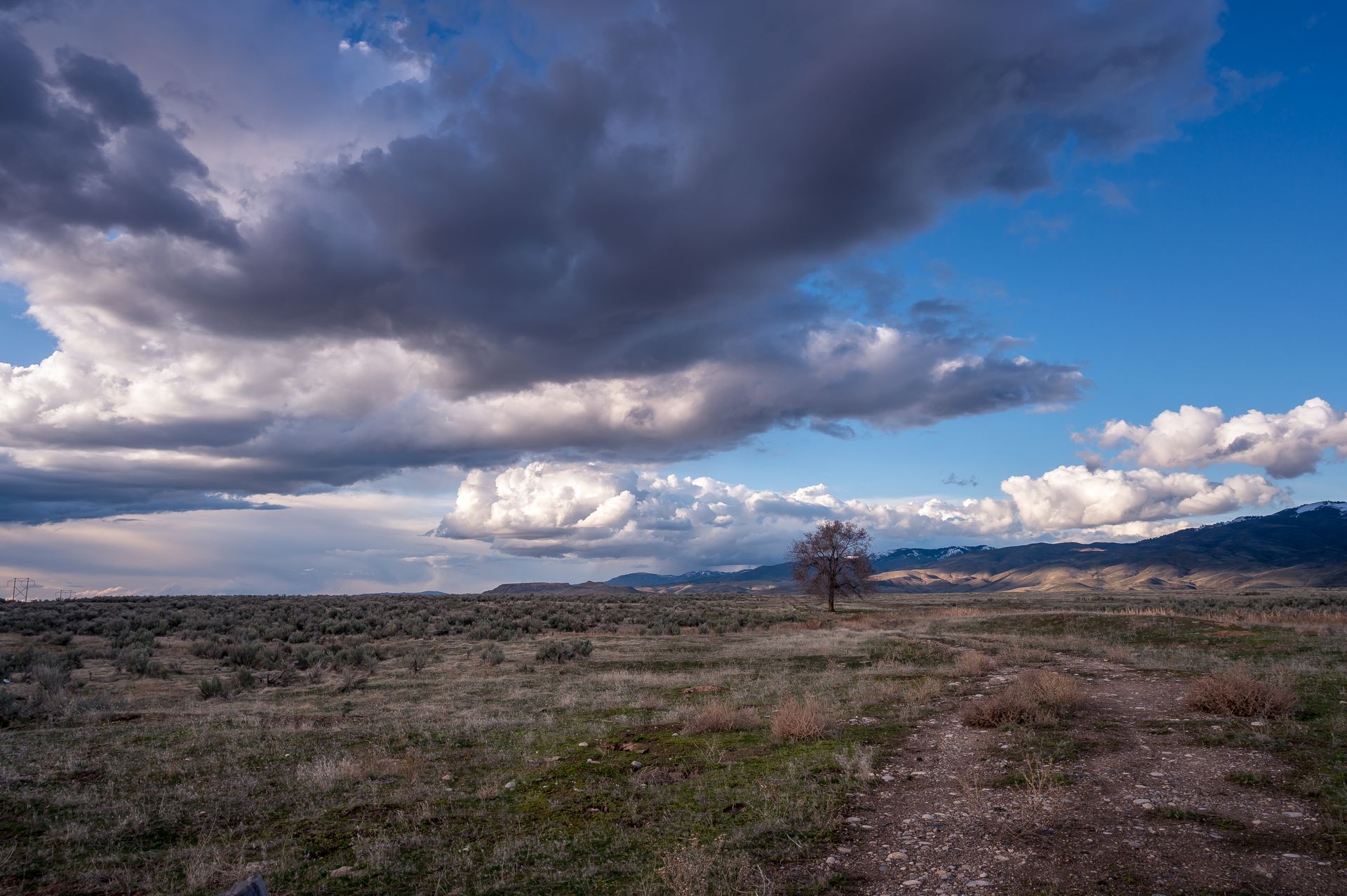 Wide landscape under dramatic sky